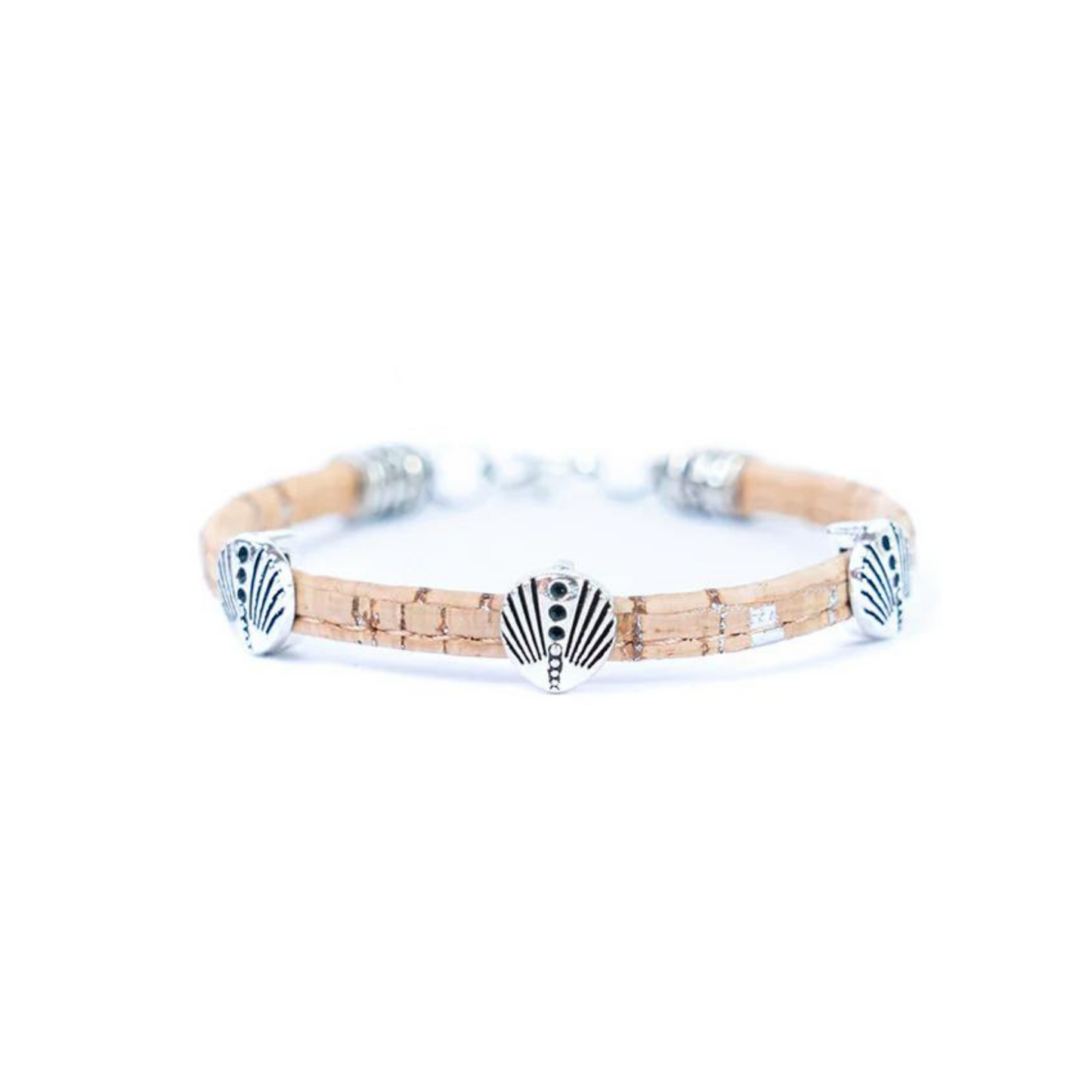Natural Cork Bracelet - Charms
