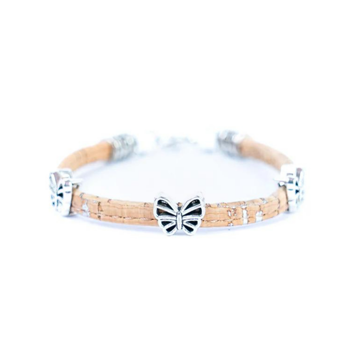 Natural Cork Bracelet - Charms