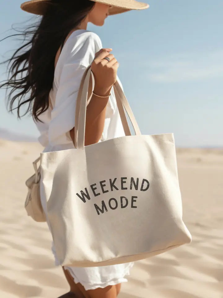 Canvas Tote - Weekend Mode