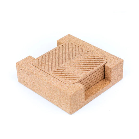 Cork Coaster Set - Square