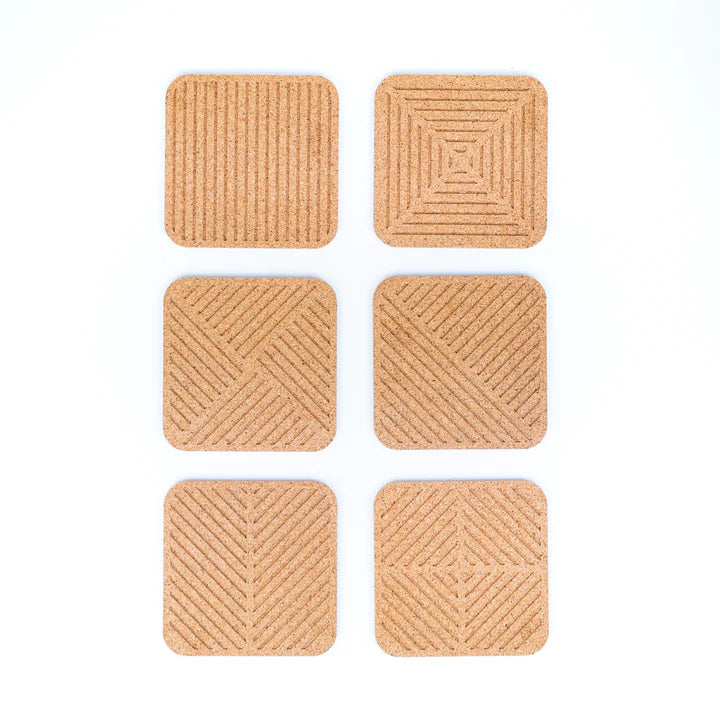 Cork Coaster Set - Square