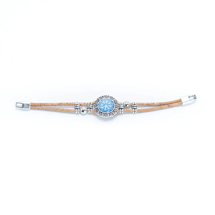 Cork Bracelet - Blue